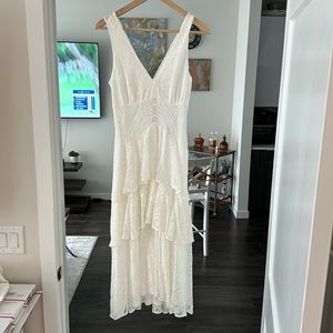 Lulus white midi dress